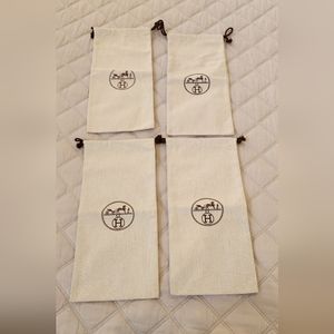 Hermes Dust Bags - Set With 4 - 14X6.5